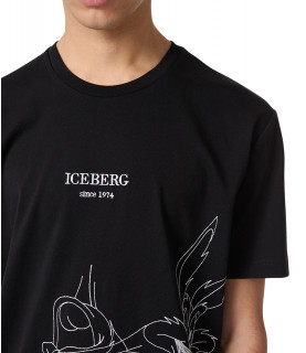 T-shirt Iceberg noir - I1PF02C 6301 9000