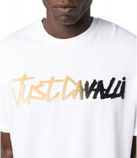T-shirt Just Cavalli blanc - 75OAH6R2 J0001 003